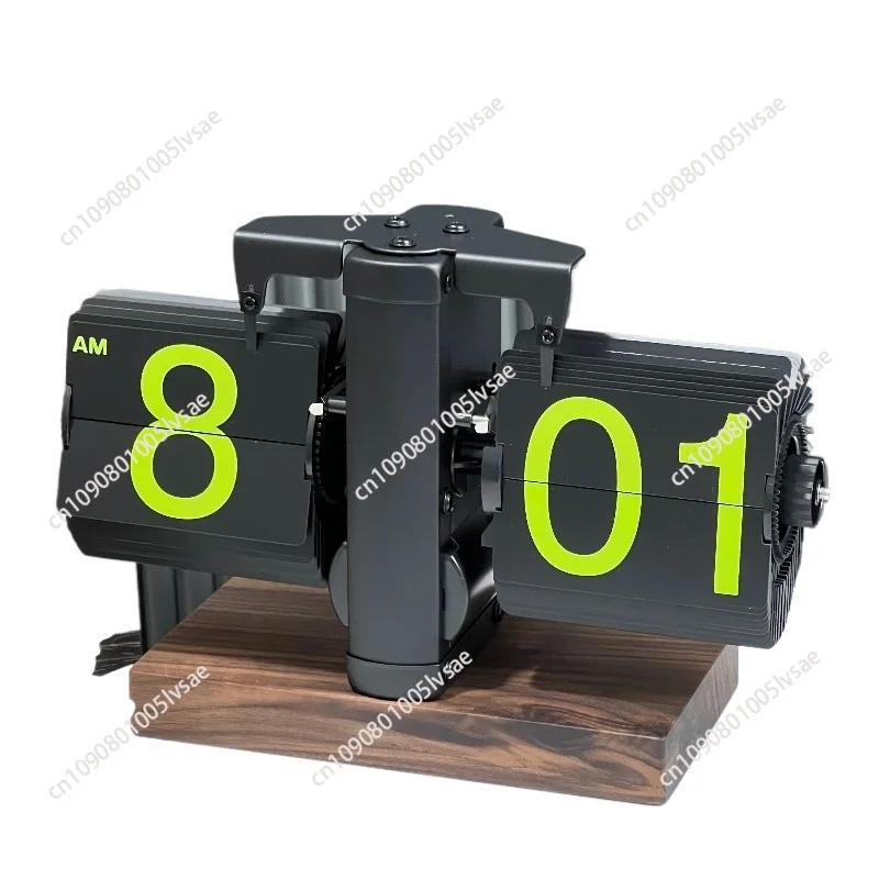 Flip Clock Retro Digital Table Clock Vintage Mechanical Auto Flip Clock Table Decoration and Accessories for Home Room Cafe Desk