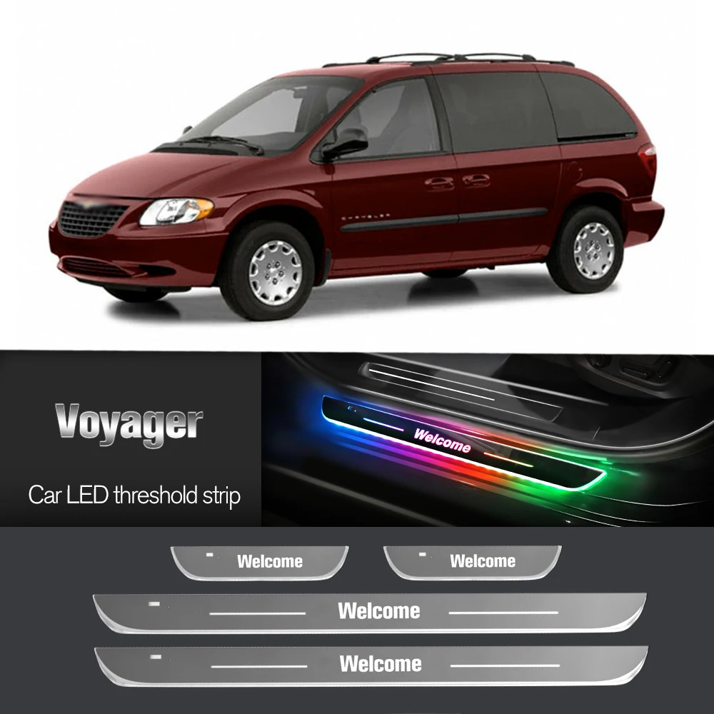 

Car Door Sill Light For Chrysler Voyager 2001-2007 2003 2005 2006 Customized Logo LED Welcome Threshold Pedal Lamp Accessories