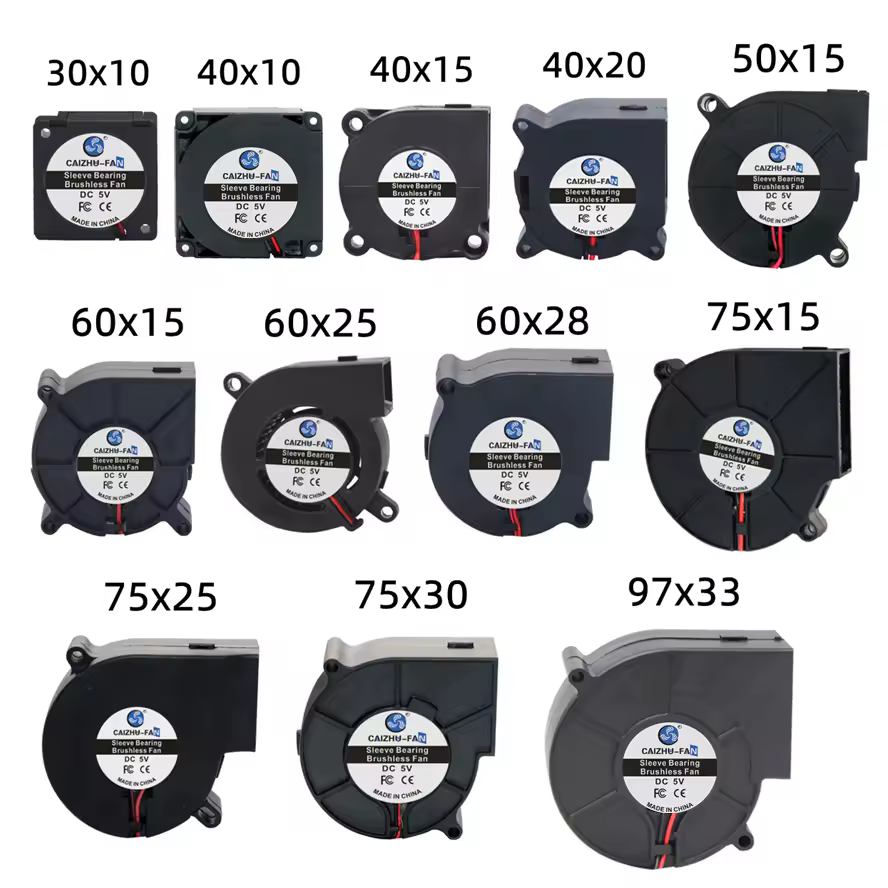 מאוורר קירור מנוע Brushless Case Fan Blower Fan Humidifier Fan Induction Cooker Fan DC5V 12V 24V 30MM 40MM 50MM 60MM 75MM 97MM