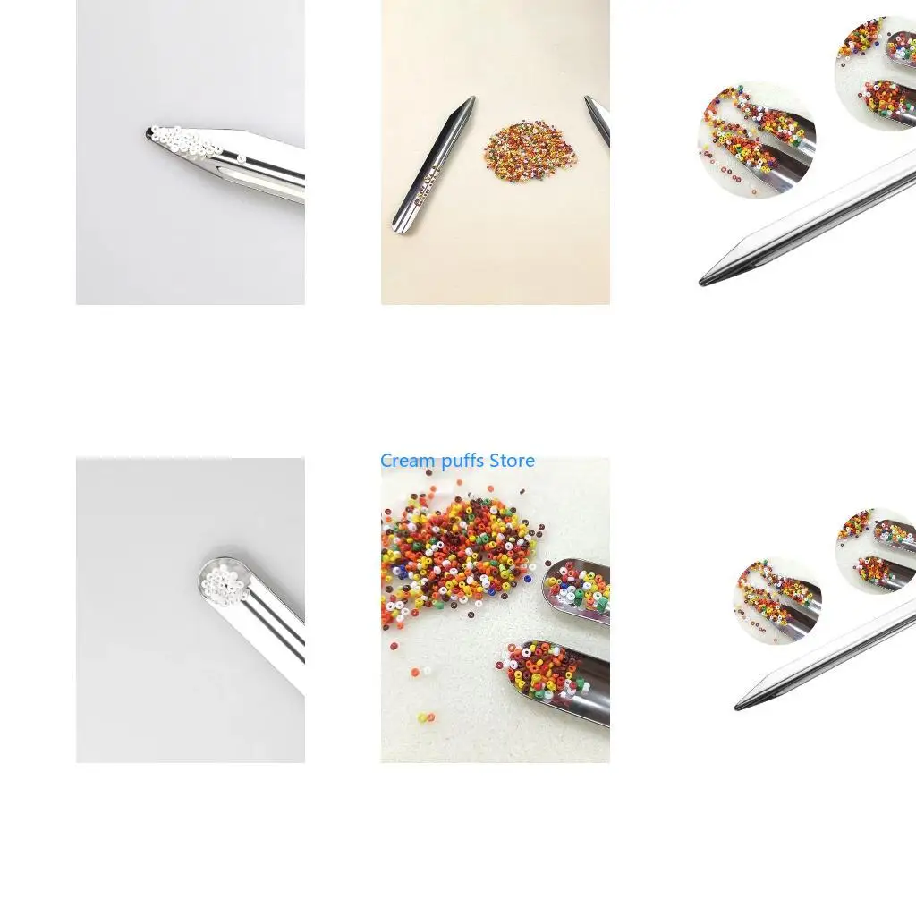 50LE Curved-end Jewelry Shovel Jewelry for Gemstones Pearls Diamond Beads