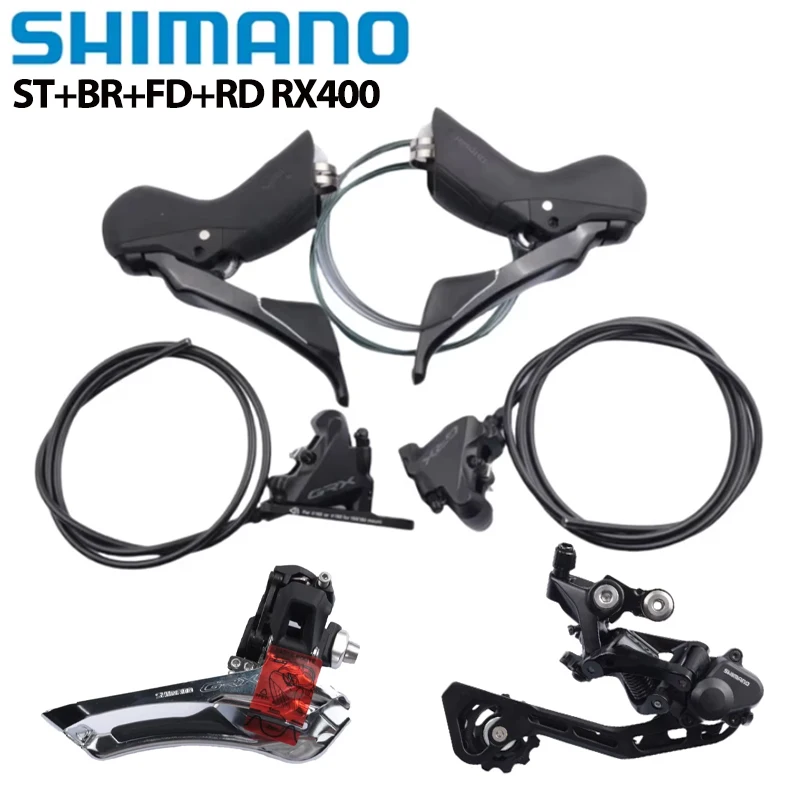 SHIMANO GRX RX400 Groupset 2x10Speed Shfiter Brake Front Rear Derailleur Hydraulic Disc Brake For Gravel Bike