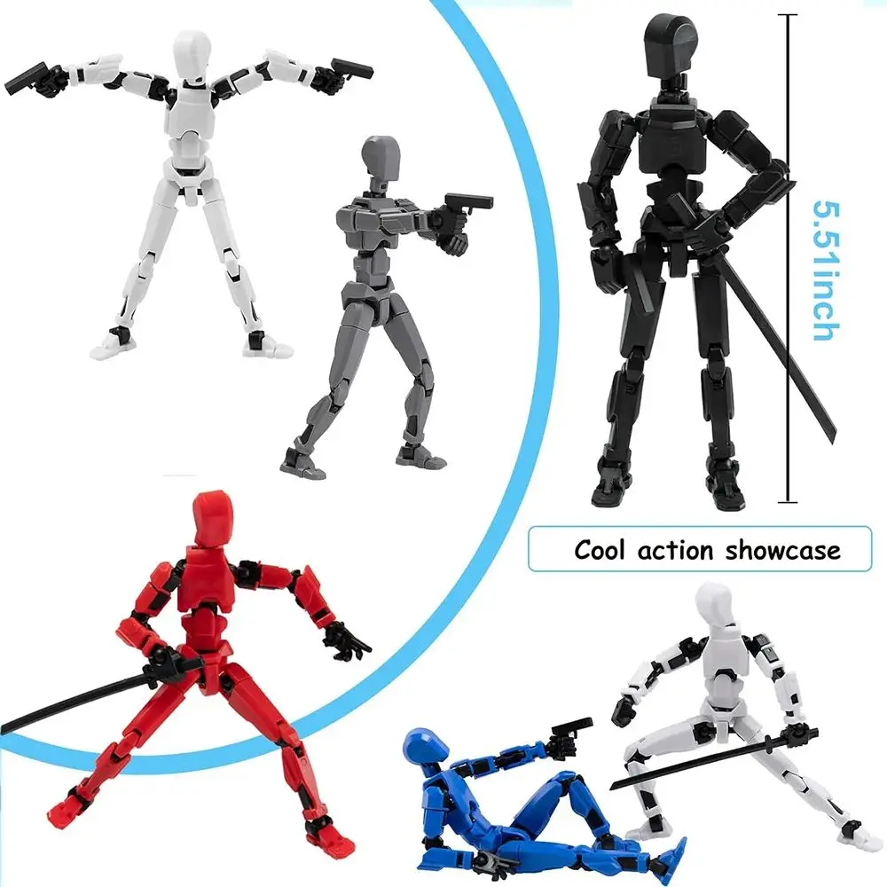 روبوت نموذج متعدد المفاصل المنقولة دمية دمية ثلاثية الأبعاد مطبوعة عارضة أزياء ألعاب Novelty عمل الشكل Shapeshift لعب هدايا للأطفال