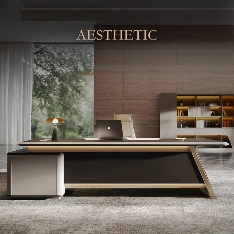 

Modern Organizer Executive Desk Manager Designer Corner Shelf Office Desks Storage Bedroom Luxury Escrivaninha Home Office
