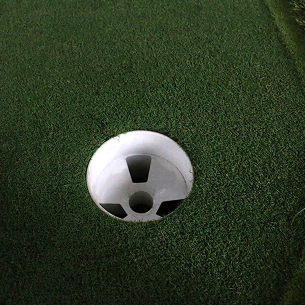 

4Pcs Golf Hole Cup Heavy Duty Plastic Putting Cup for Home Course Repair Practice Golfing Training Tool Equipment Accessory