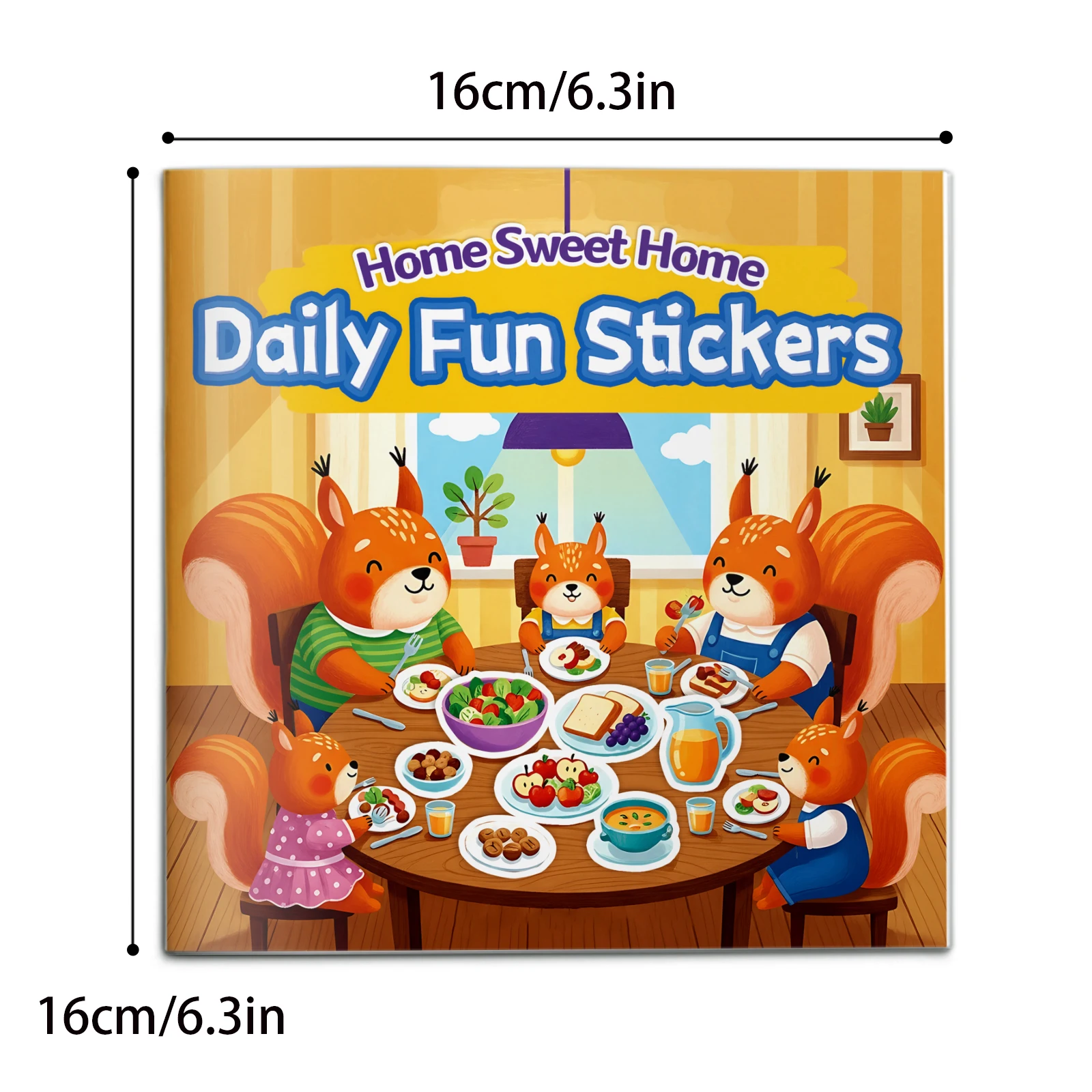 Kids Sticker Activity Book, Reusable Stickers, No-Mess Creative Play, Tabletop Fun, Travel Quiet Time