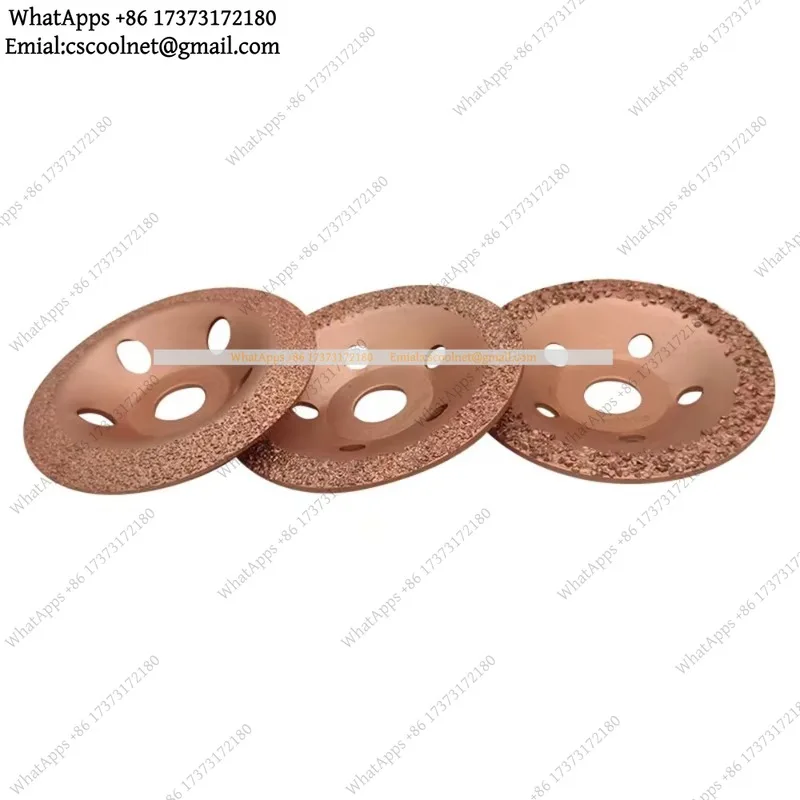 125mm Diamond Grinding Disc 22mm Bore Brazed Cutting Wheel for Stone Wood Shaping Tire Rubber Polishing Universal Tool