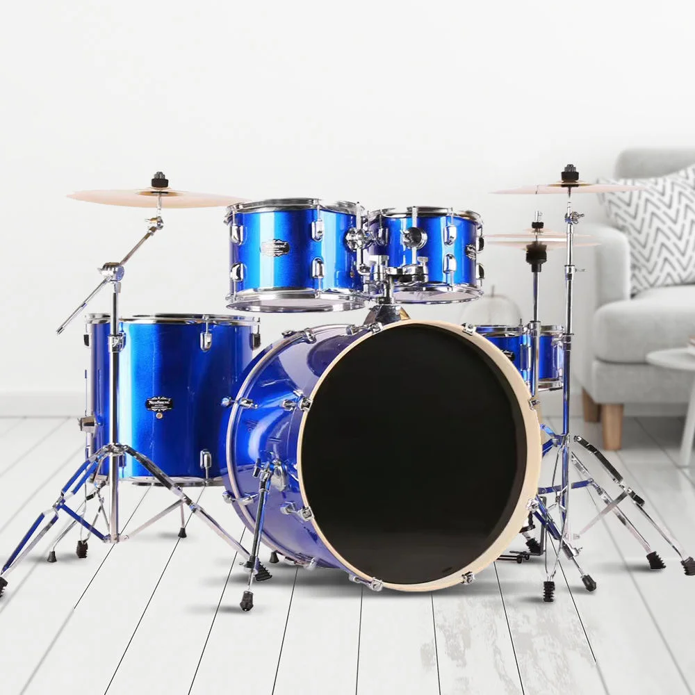 

Premium Quality 5 Colors Acoustic Jazz Drum Sets For Adults