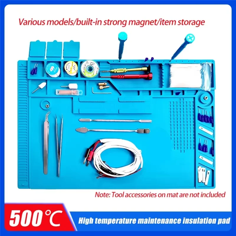 HHO-ESD Silicone Soldering Mat High Temperature Resistantwork Pad Phone Repair Weld Platform
