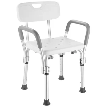 Bath chair non-slip bath and shower chair non-slip bath seat 6 gears height adjustable elderly safe seat bath stool