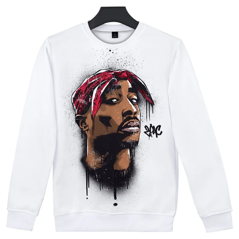 

2Pac o-neck streetwear hoodies shirt all-match pullover tops new Harajuku Tupac ssweatshirt spring long sleeves cotton men/women