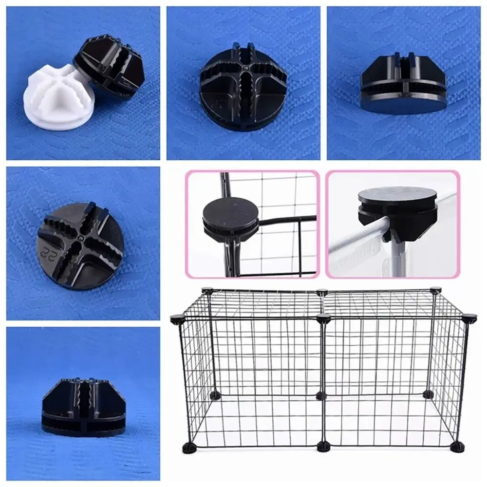 1/8Pcs Fasteners Accessories Wire Cube Connectors Storage Shelving Modular Organizer Cabinet Closet Clasp Cage Buckles DIY