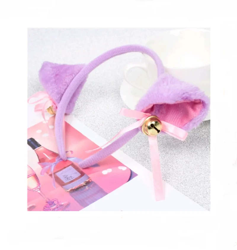 Halloween nette katze ohren 6 farben stirnband katze kopf bedeckung maid katze mädchen cosplay anime party tanz party stirnband haarn