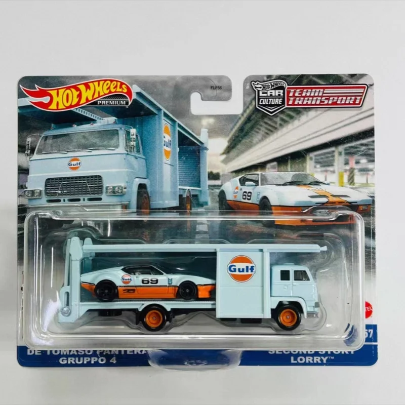 Hot Wheels Premium Car Culture 1:64 Porsce Benz Clk-Gtr Tomaso Pantera Gulf Rx3 Nissan Gtr R35 Lbwk Die-Cast Alloy Car Model view 5