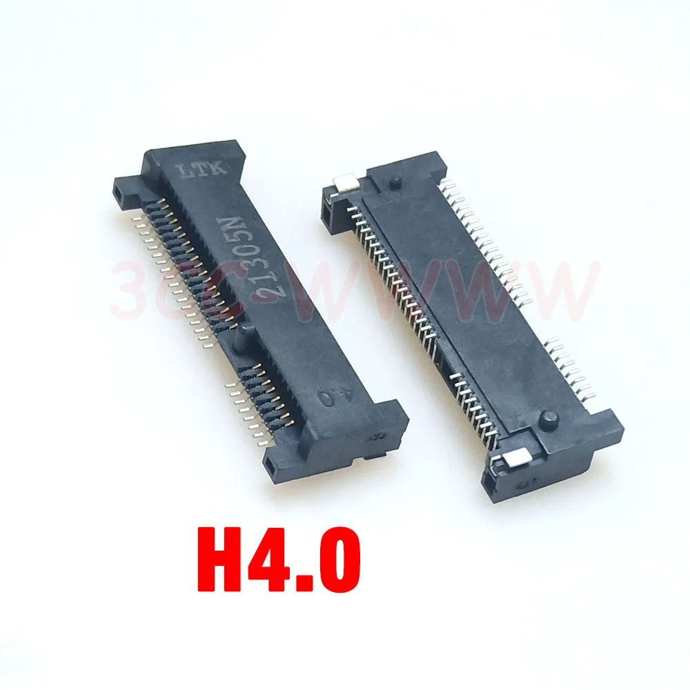 MINI PCIE Msata Connector PCI-E Socket Slot 52Pin Card Holder H4.0MM H5.2 H5.6 H6.8 H-8 H9.0 For Notebook Mini PCIE 52P SMT SSD