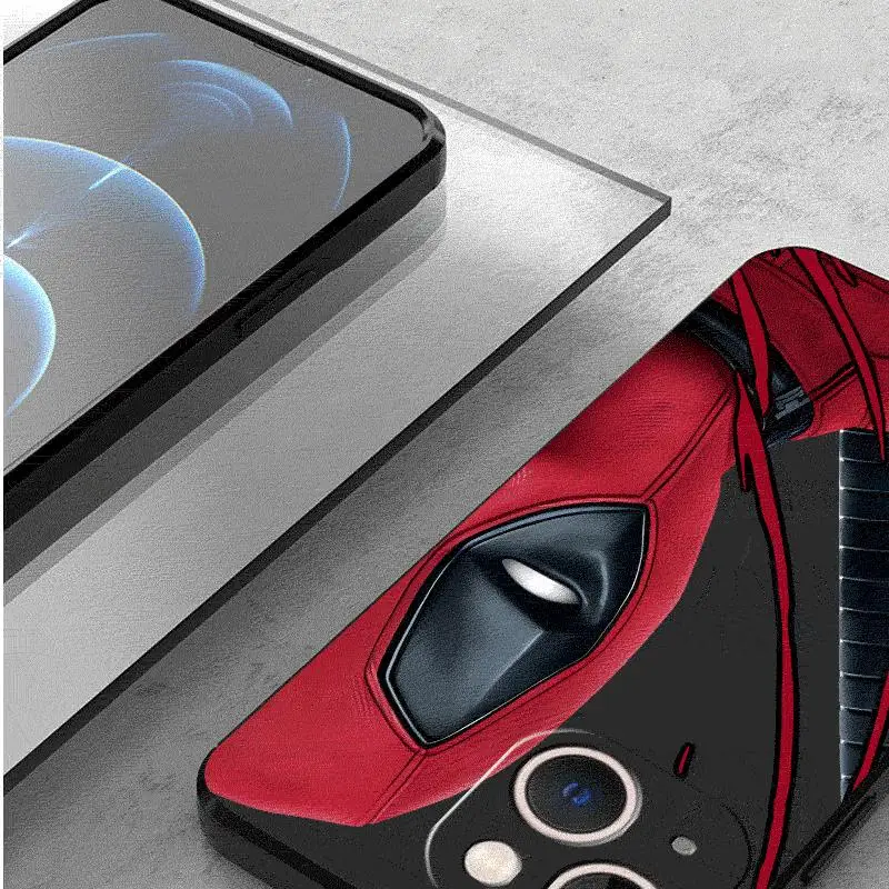 Marvel Spiderman Deadpool Cover Phone Case for iPhone 16 14 13 15 Pro Max 11 Pro 12 Mini SE X XS Max XR 7 8 TPU Soft