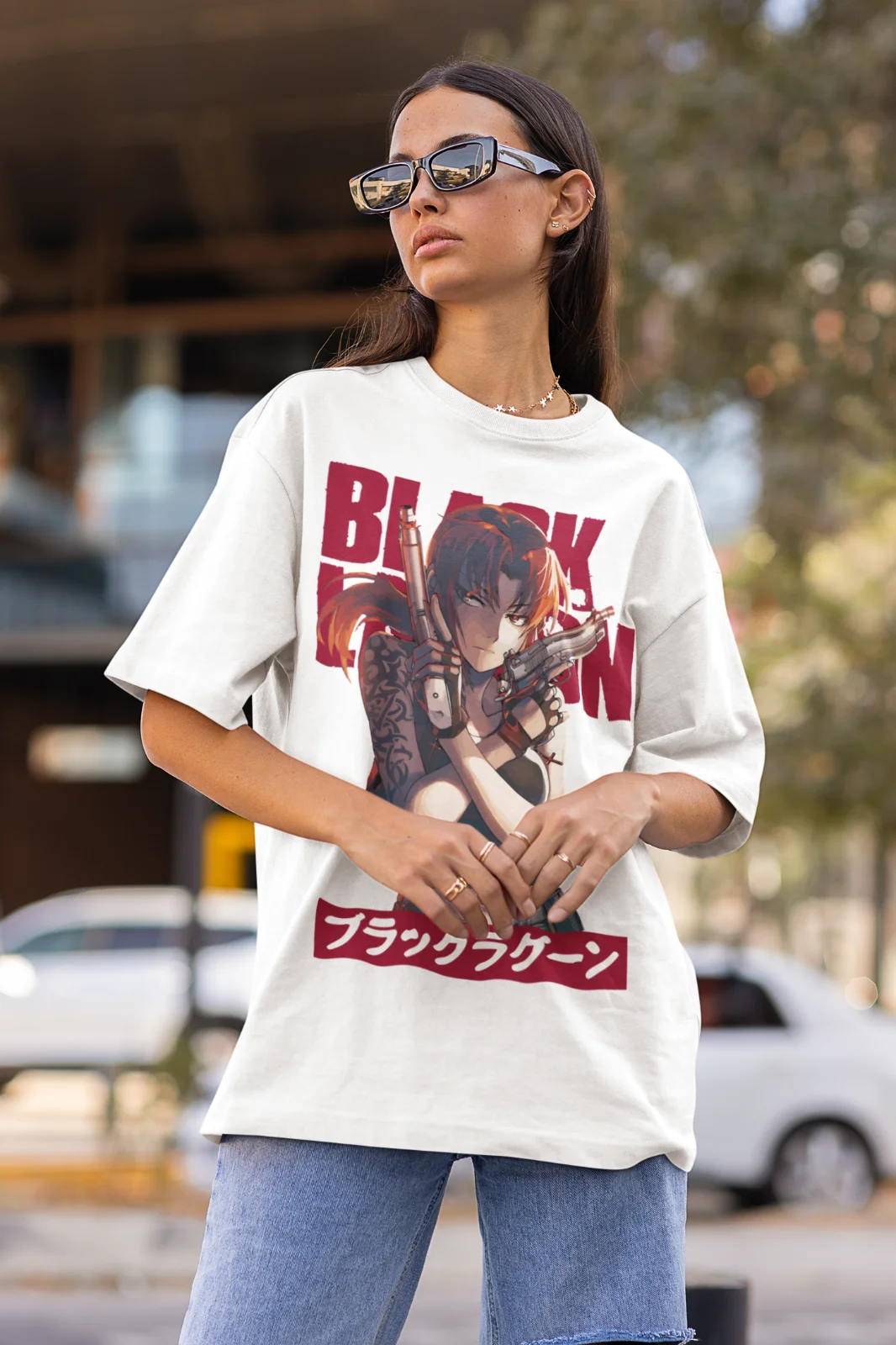 Black Lagoon Shirt Revy Anime Manga Strip Unisex Tshirt Soft Tee All Sizes