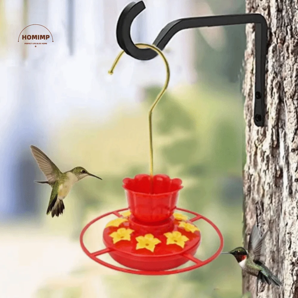 

Leak-proof Hummingbird Feeder Plastic Detachable Bird Food Bowl Wide Mouth Rainproof Hanging Feeder Bowls Yard Decoration