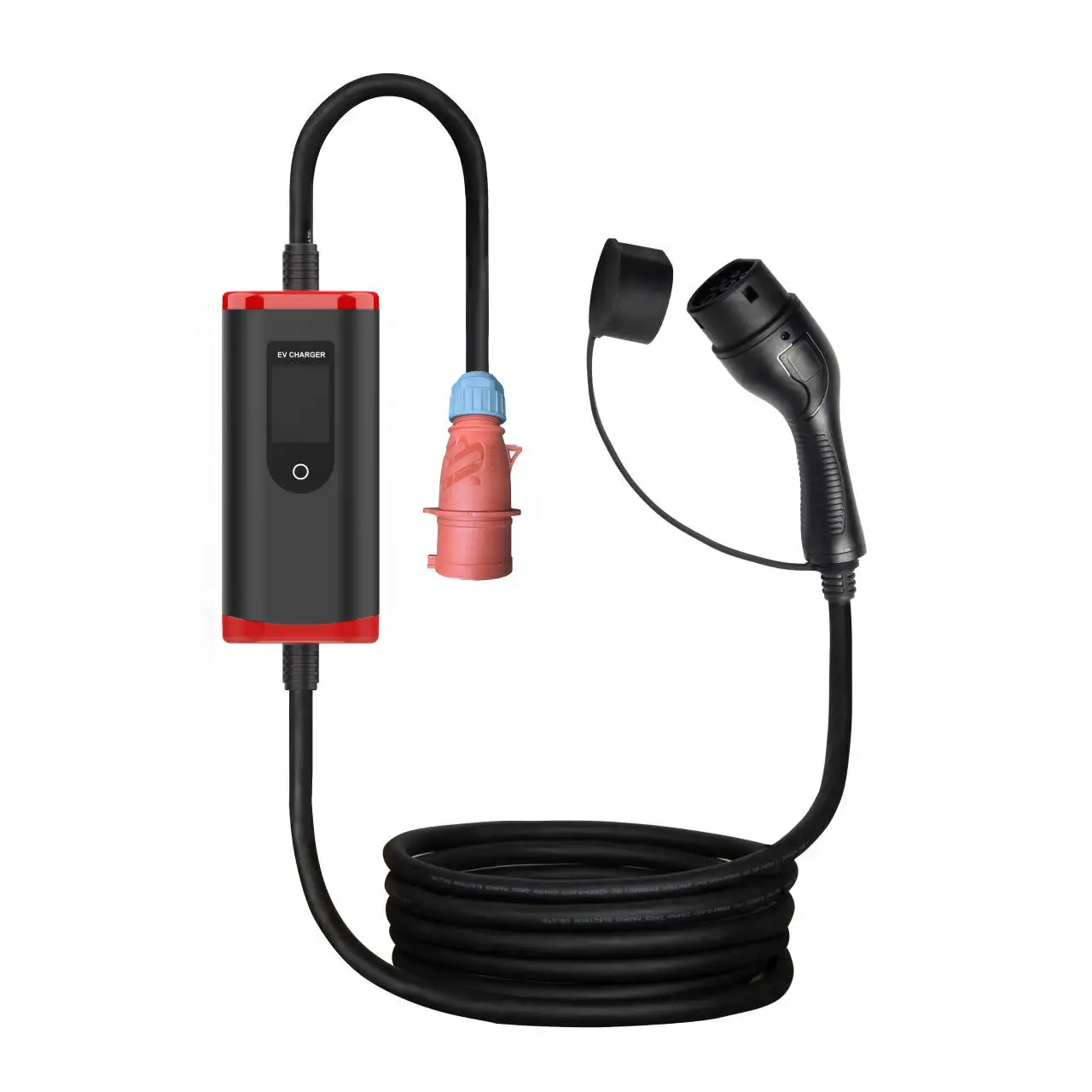 Kinlanao 7kw 32a 1 Phase ev tragbares Ladegerät Typ2 5m Kabel evse Ladebox Elektroauto Ladegerät Cee Stecker