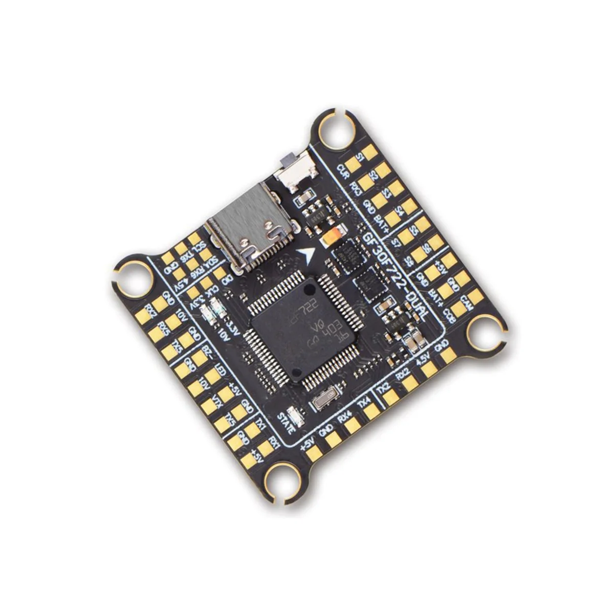 

GF30F722-Dual F722 Flight Control Dual Bec Dual Gyroscope 3-6s Input Tower Traverser [Life diary]