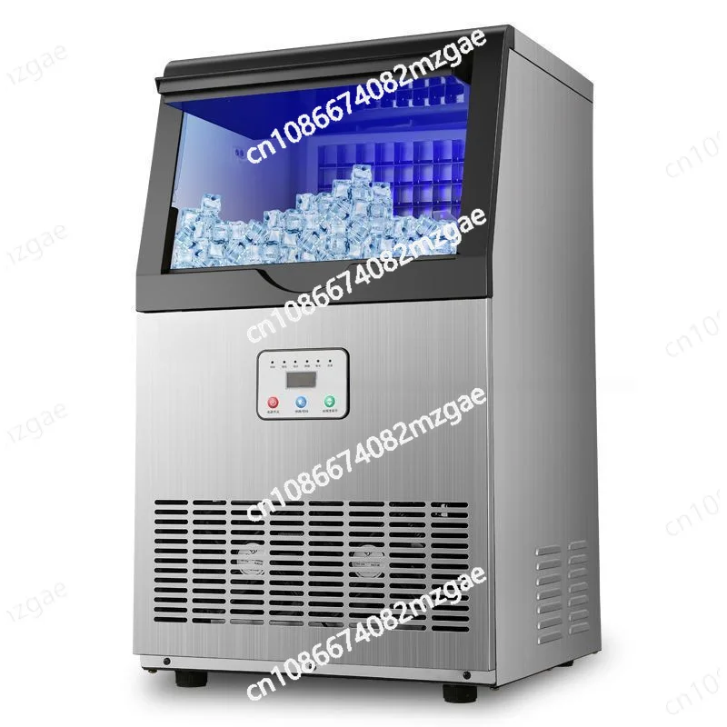 

Commercial ice machine Large large capacity automatic milk tea shop Bar square ice Small ice cube making machine