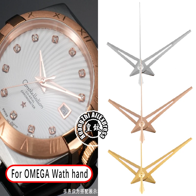 Модифицированный указатель для часов Omega Constellation Double Eagle, стрелка из нержавеющей стали, часовая стрелка, минутная стрелка, секундная стрелка, механизм 2824