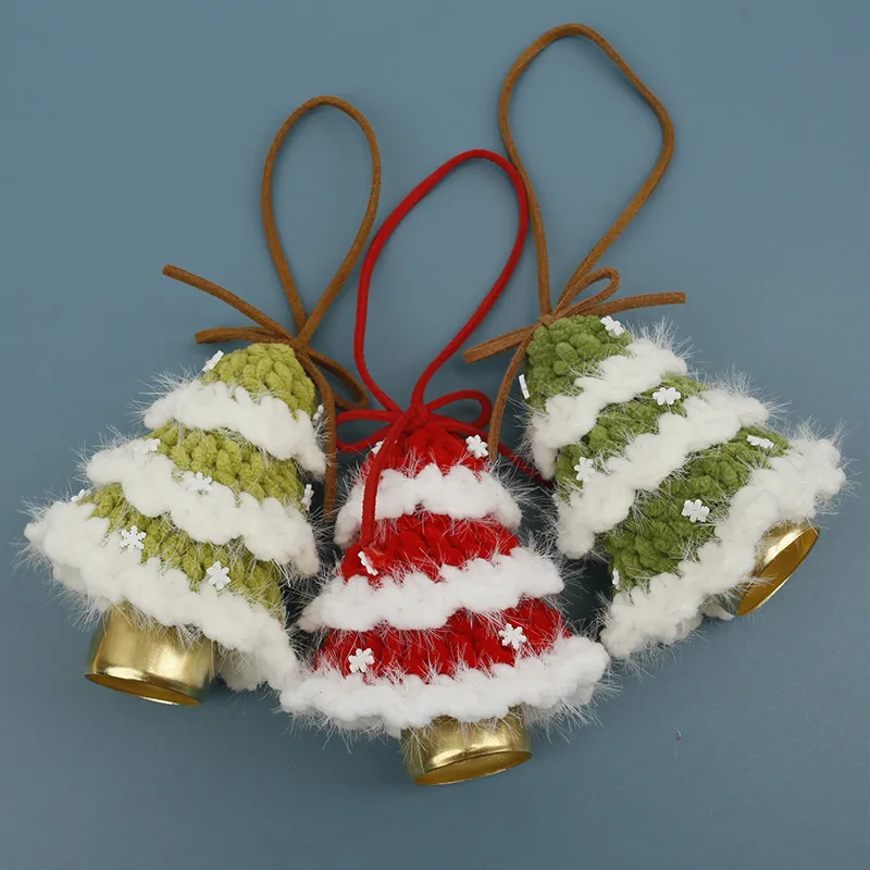 2026 Gehäkelter Weihnachtsbaum-Anhänger, Fertiggestellter Handgewebter Weihnachtsanhänger, Liebliches Geschenk – Detail 4