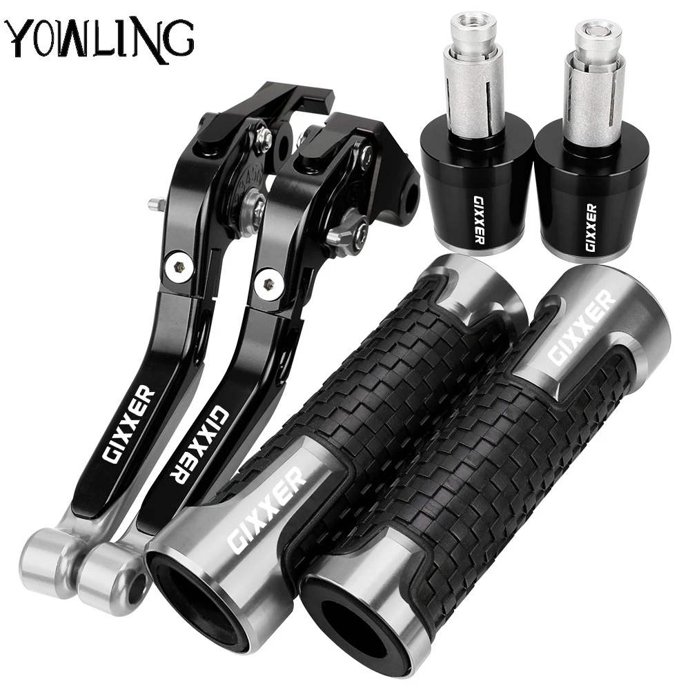 

GIXXER150 155SF 2021 2022 2023 2024 Motorcycle Folding Clutch Brake Lever Handlebar grips ends For Suzuki GIXXER SF250 SF 250