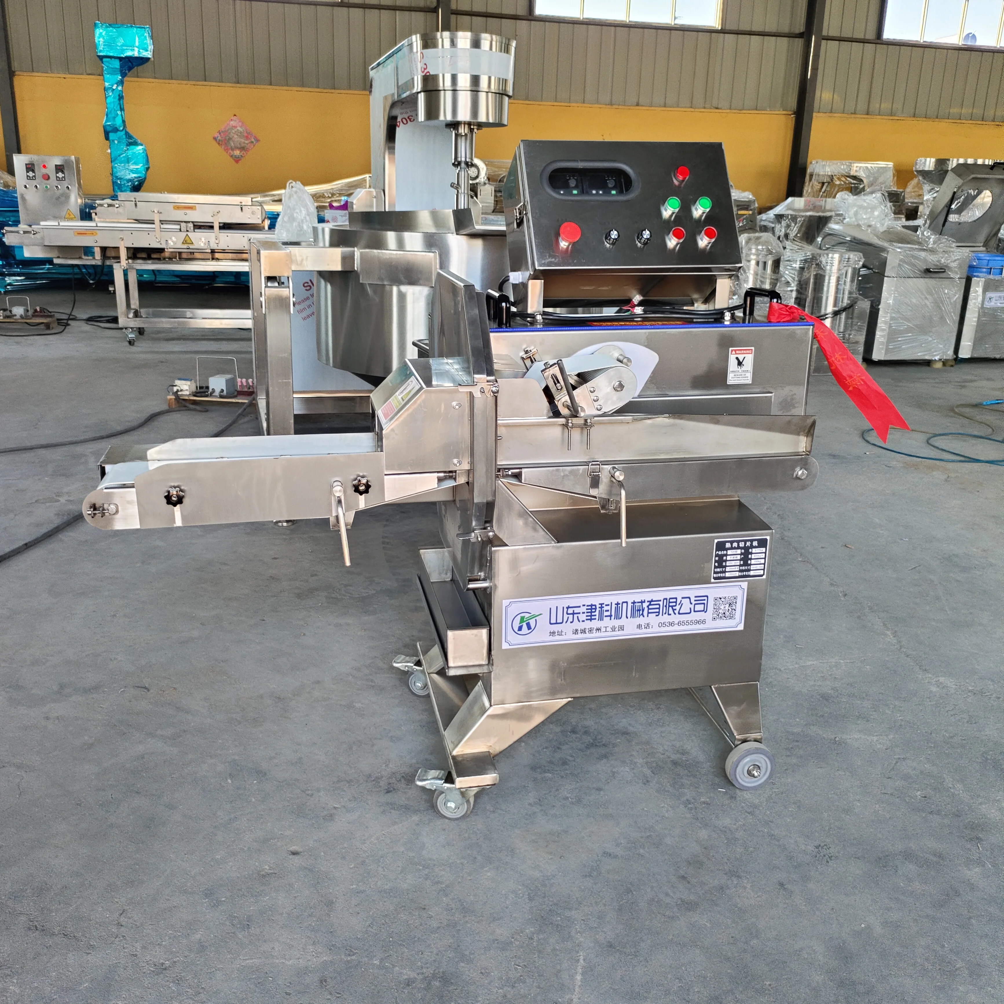 Snijmachine Commerciële Grote Gemarineerde Snijmachine Saus Rundvlees Vlees Snijmachine