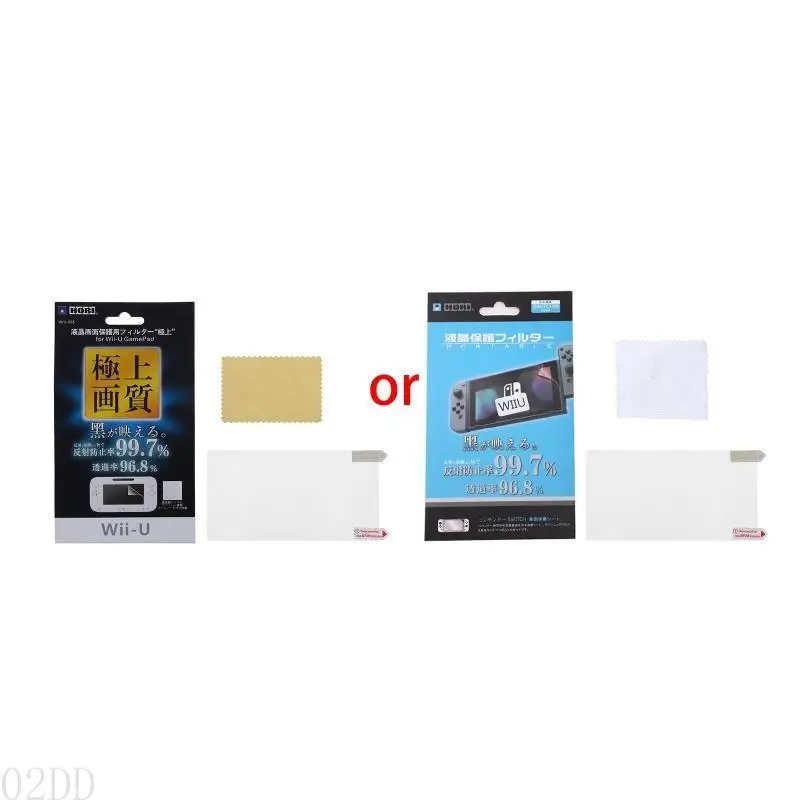 02DD Clear Screen Protector Film para Gamepad Remote Controller Anti-arranhista Protetores tela Acessórios