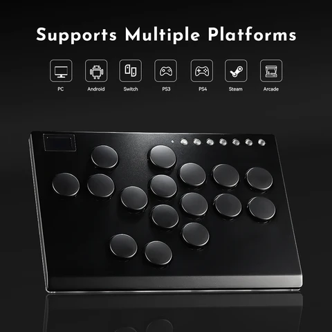 Haute42 металлический джойстик Hitbox для ПК, PS3, PS4, Switch — фото устройства