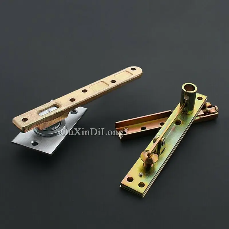 

Durable Heavy Duty Door Pivot Hinges 360° Freely Rotary Invisible Door Hinges Background Wall Hidden Hinge Install Up and Down