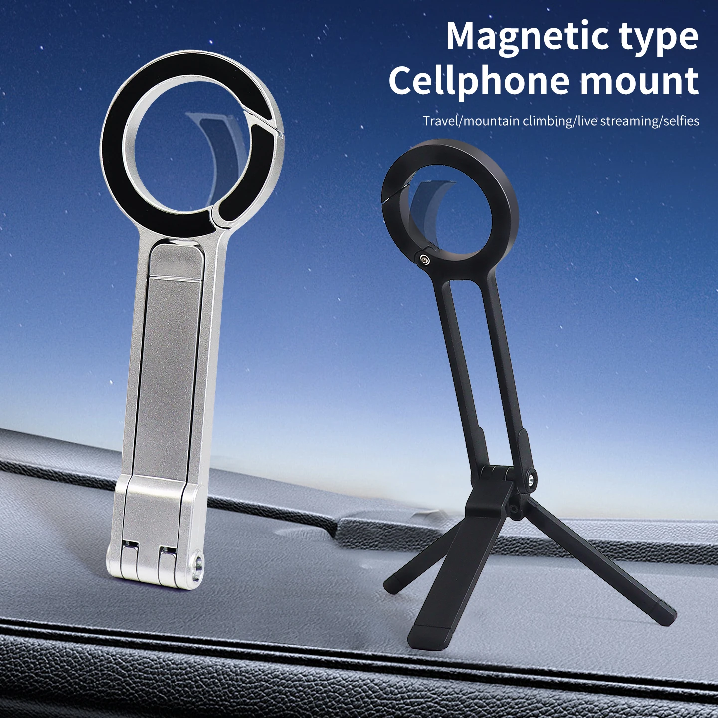 Portable Magnetic Absorption Multi-Function Mobile Phone Sta