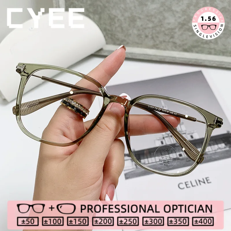 

CYEE Personalized Reading Glasses Blue Light Blocking High Quality Eyewear Customization Myopia Prescription Optical Eyegiasses