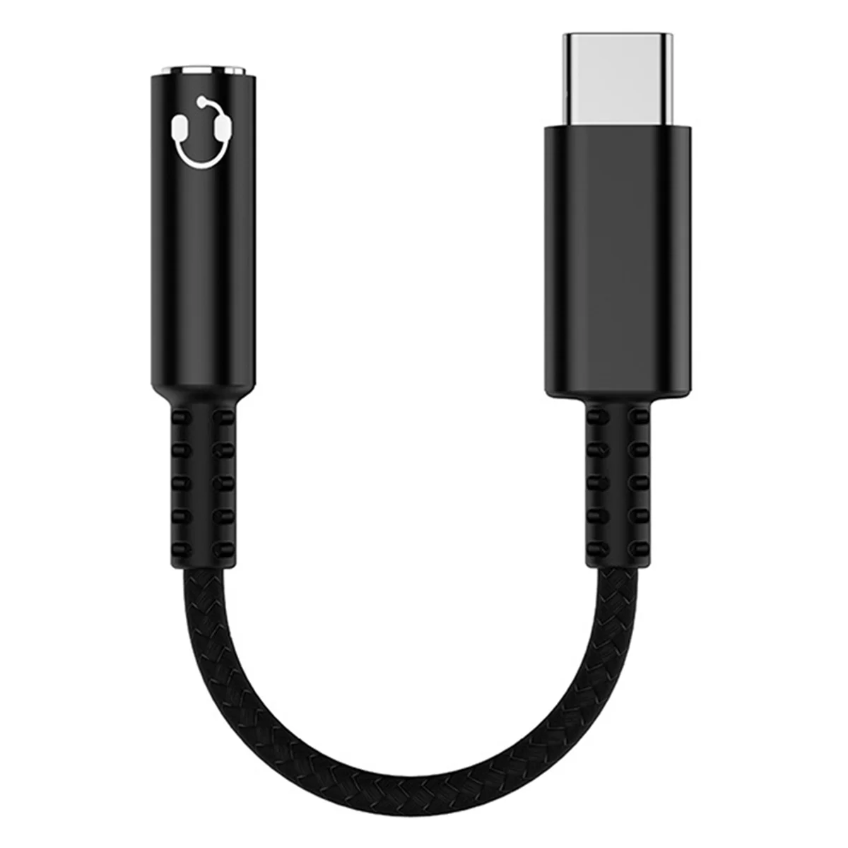 USB Type C to 3.5mm Earphone Jack Digital Audio Adapter Converter USB C to 3.5 mm Headphone Aux Cable Black