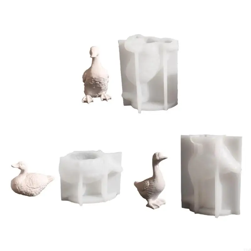 

Flexible Silicone Mould for Crafting Duck Holders Decorative Use