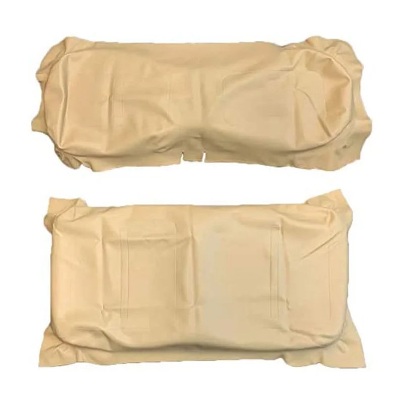 

2Set Golf Cart Tan Front Seat Bottom Cover & Backrest For EZGO TXT 1994-2014 71602-G04, 71753-G04