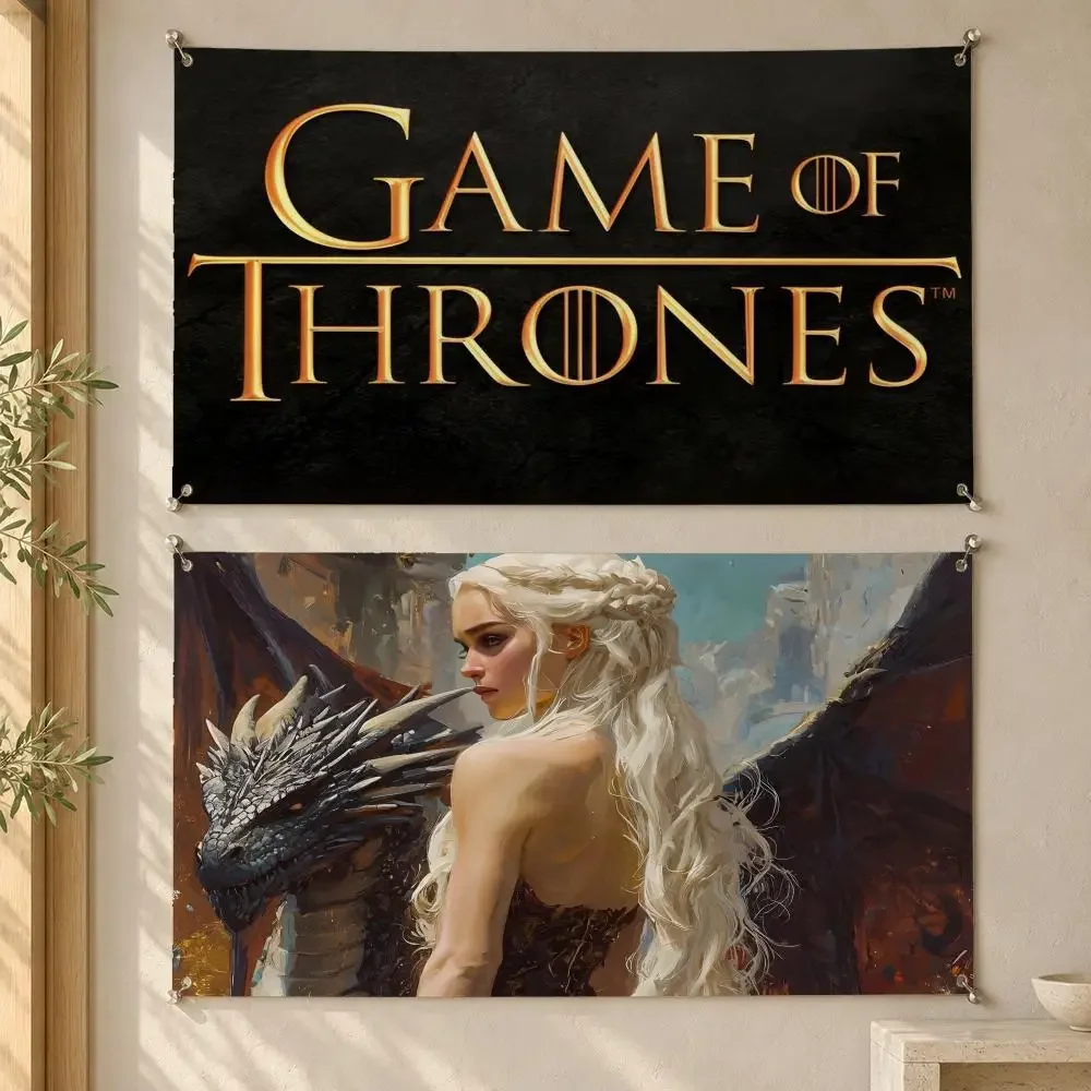Game Of Thrones Flags Decorative Wall Hanging Banner Bedroom Dorm Music Room Garden Party