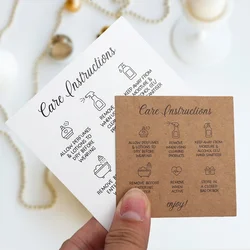Paper Jewelry Care Cards Gift Necklace Earring Cards Box Packaging For Jewelry Small Businesses Supply 6.5/ 8.5cm