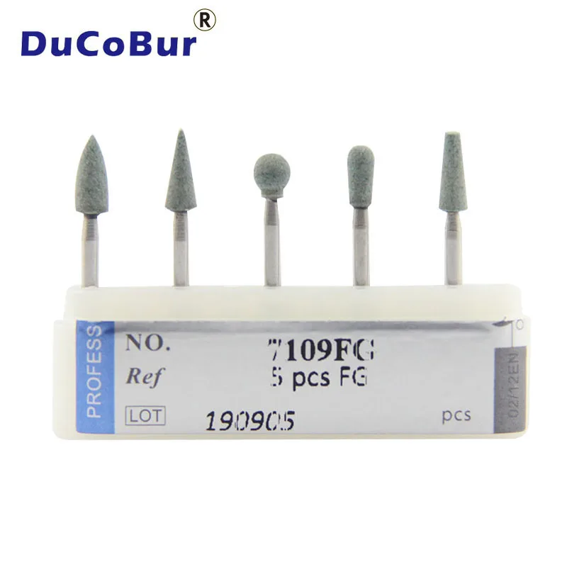 

5pcs/Set Dental Green Stone Burs FG Shank Grind Ceramics Precious Metal Drill Bits Laboratory Tool Kits Dentistry Tool