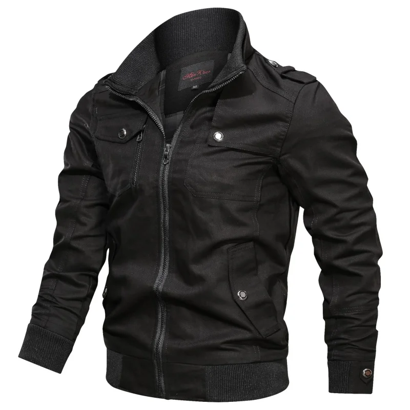 Chaqueta Bomber para hombre, chaqueta cortavientos a la moda, chaqueta militar informal para hombre, primavera otoño 2022, nueva temporada, chaqueta Popular, chaqueta ajustada, ropa táctica multimáquina para hombre