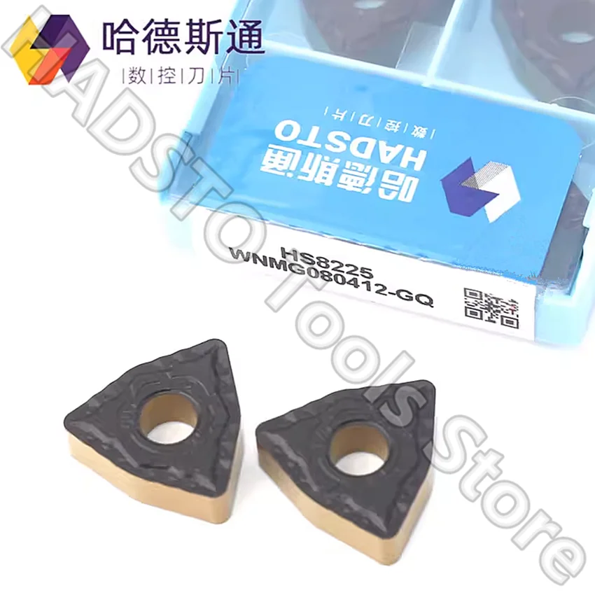 WNMG080404-GQ HS8225/WNMG080408-GQ HS8225/WNMG080412-GQ HS8225 HADSTO CNC carbide inserts Turning inserts For Steel 10PCS/BOX