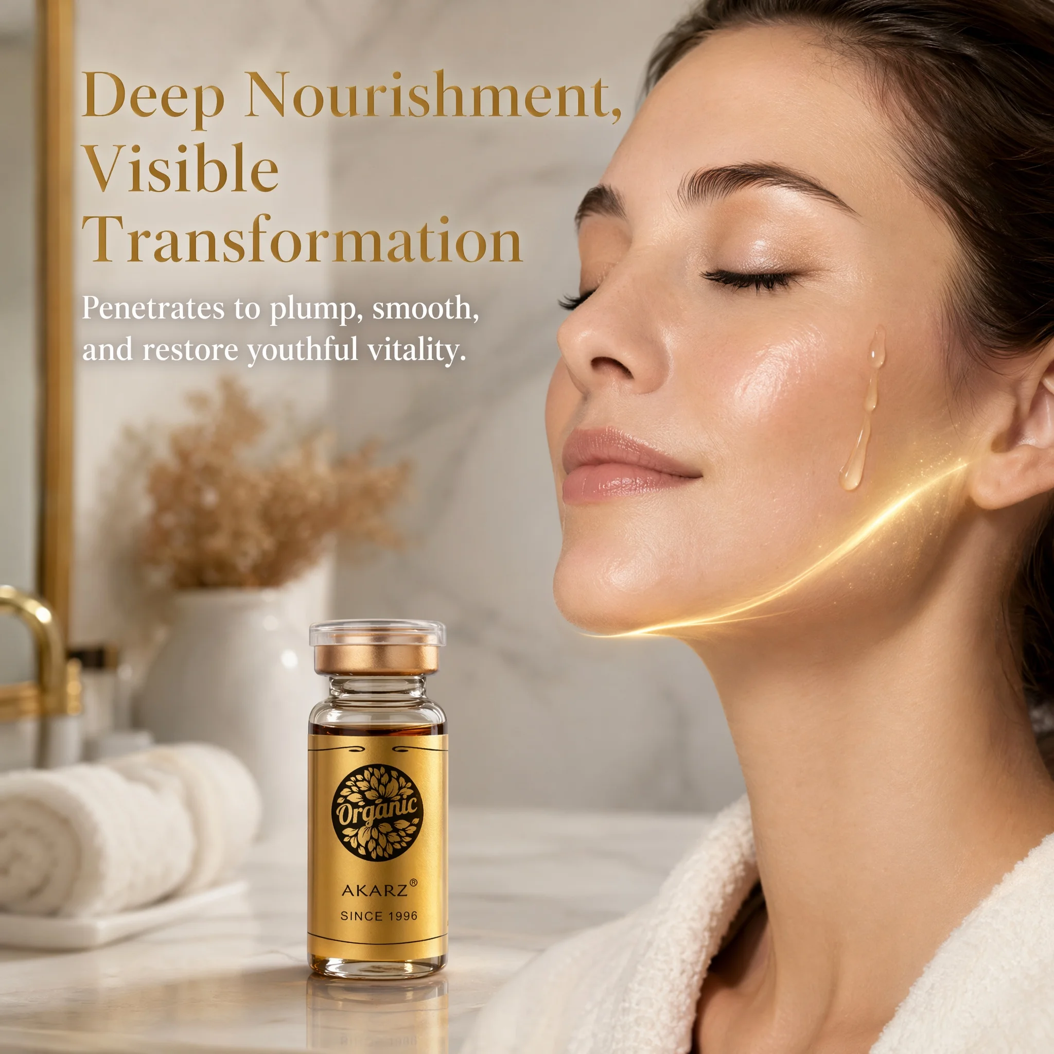 AKARZ Collagen Serum - Advanced Moisturizing and Whitening Solution for Firmer, Radiant Skin