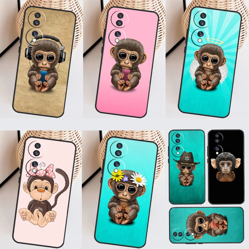 Monkey Gorilla Ape Baby Funda For Honor X9a X8a X7a X6a X6 X7 X8 X9 8X 9X Honor Magic 5 Pro 10 50 70 90 Lite Case