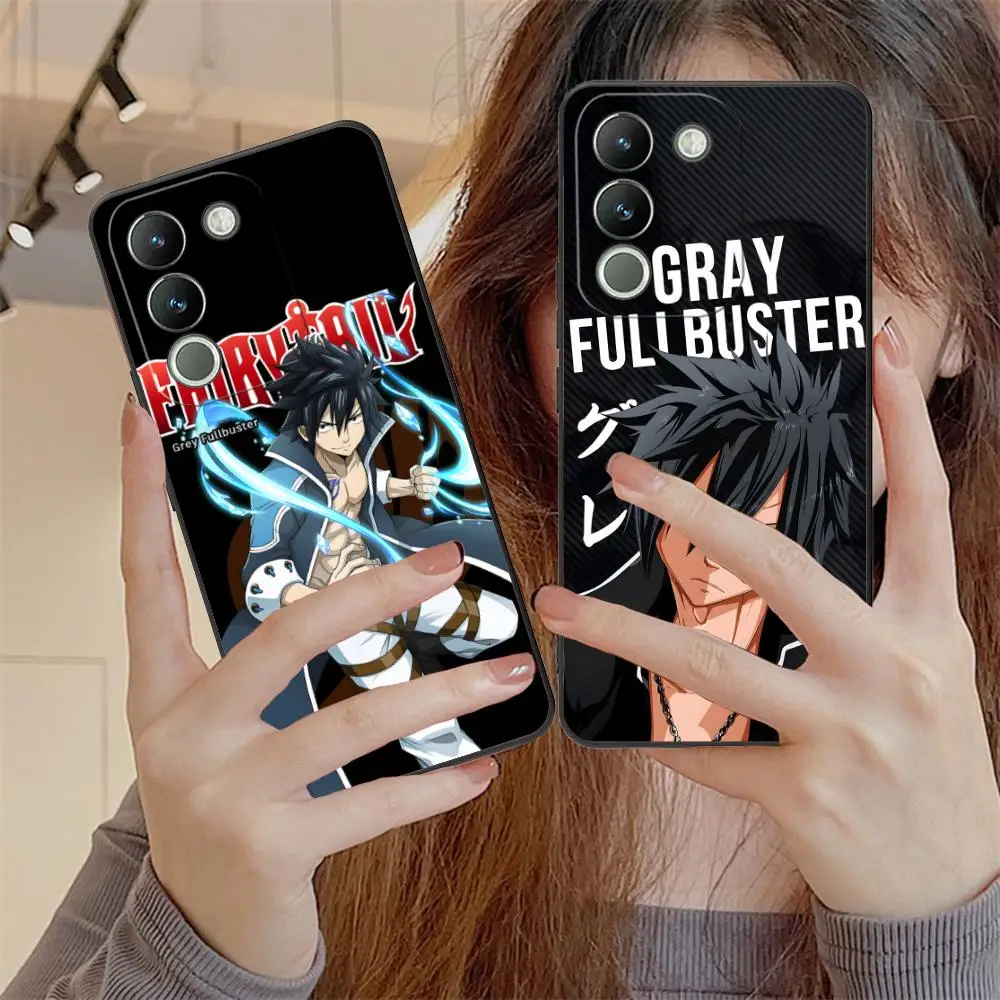 

Fairy Tail Gray Phone Case for VIVO V60 V50 V40 V30 V29 V27 V25 V23 Pro Lite 5G Soft TPU Shockproof Cover