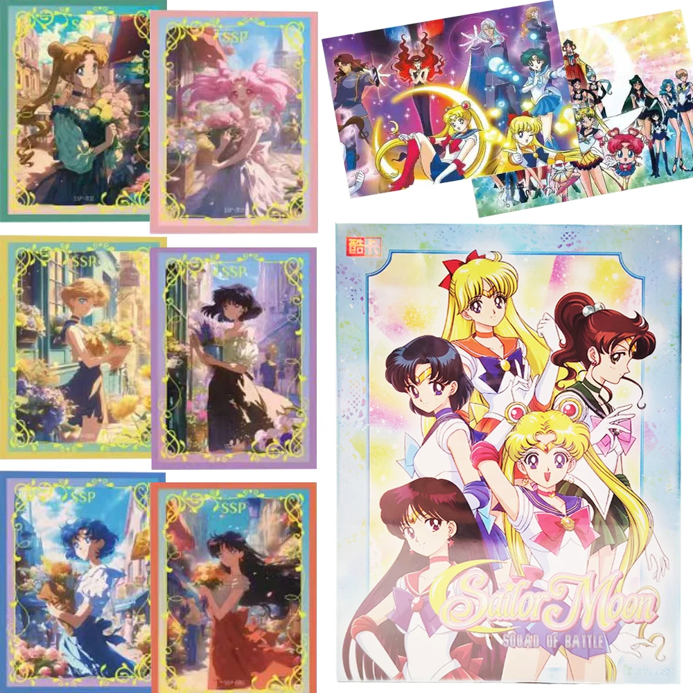 

Оптовая продажа, коллекционные карты аниме «Сейлор Мун» для фанатов, милые жизненные веселые карты Q, волшебные карты с персонажами для девочек, подарки для хобби