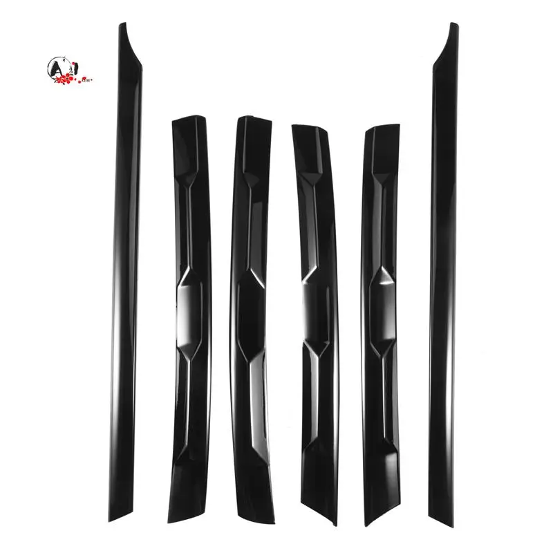 

A10E-LHD For Tiguan L 2017-2021 Front Bumper Mesh Center Grille Grill Moulding Strips Cover Trim