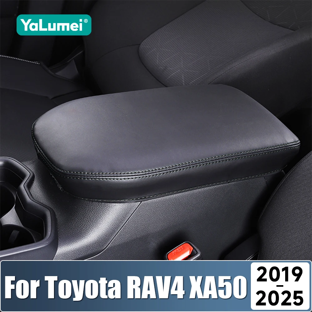 Für Toyota RAV4 XA50 2019 2020 2021 2022 2023 2024 2025 RAV 4 Hybrid PU Leder Auto Armlehnen Center konsole Lagerung Box Abdeckung
