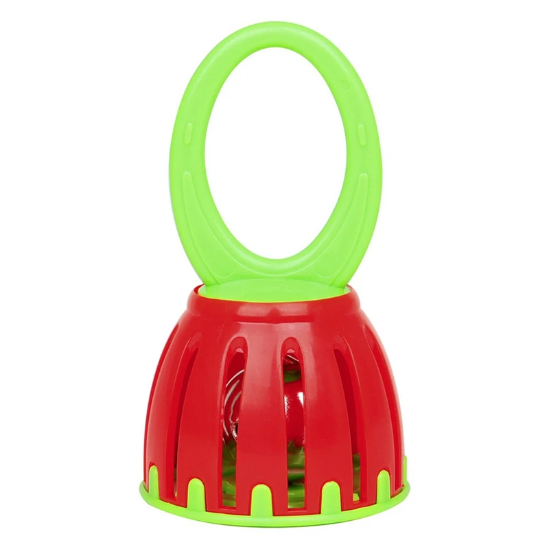 New Orff Plastic Cage Bell Hand Bell Children's Early Education Wrist Bell Hand Grasping Bell