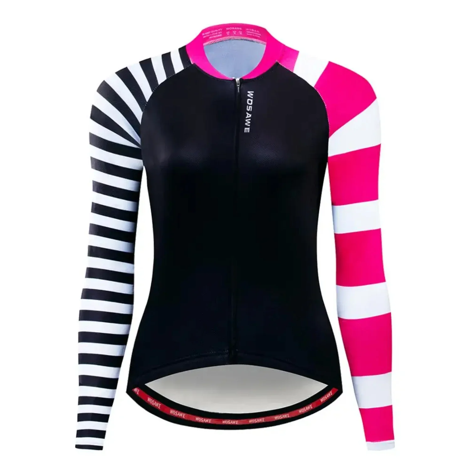 Women's Cycling Bicycle Jersey Tops Shirt Long Sleeve Summer Riding Bike Full Zipper Maillot Ciclismo Bike Jersey