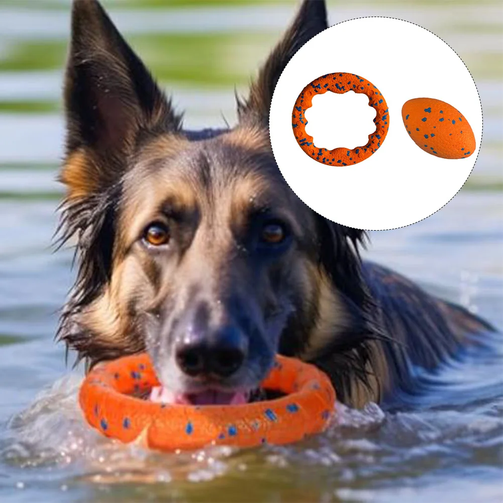 ETPU Dog Ring Toy with Dental Texture - Helps Reduce Plaque Buildup While Providing Satisfying Chew Experience